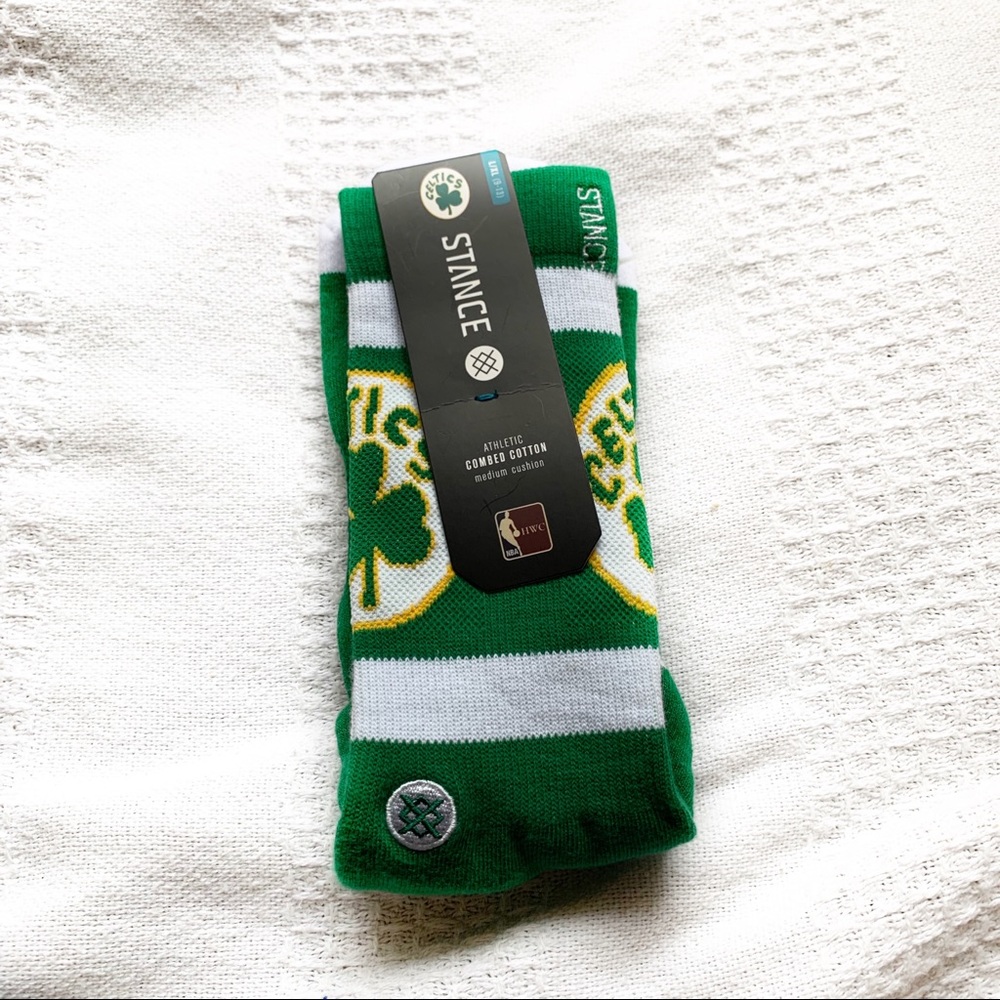 STANCE BOSTON CELTICS SOCKS NBA MEN SIZE L/XL 9-12